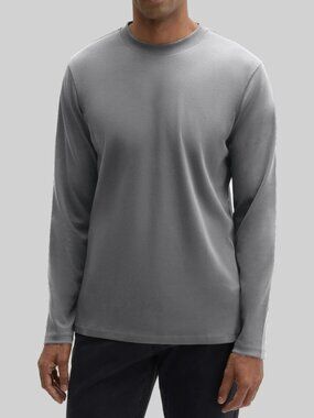 Robert Barakett 100% Pima Cotton Long Sleeve Tee in Dusty Moss, XXL